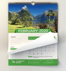 2020 Wall Calender Template (AI+PSD)