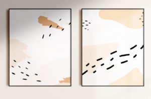 Realistic Wall Frame Mockup PSD