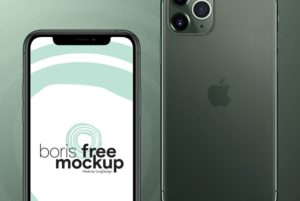High Solution iPhone 11 Pro Mockup PSD