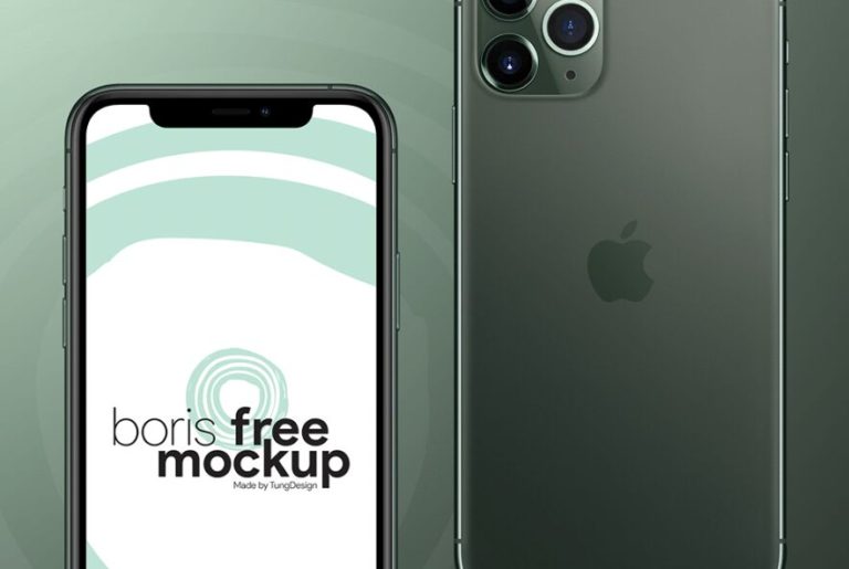 High Solution iPhone 11 Pro Mockup PSD