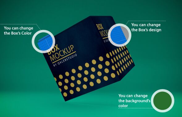 Realistic 3D Box PSD Mockup