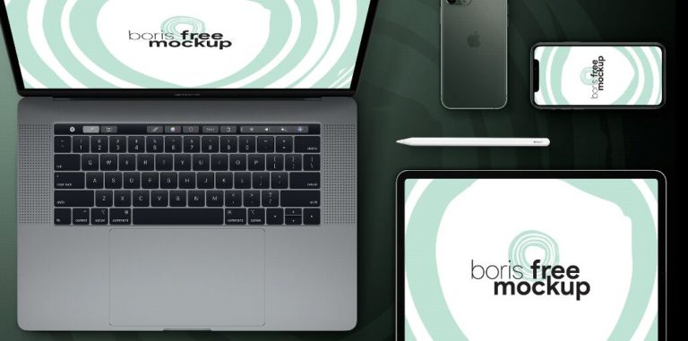 Apple Products 2019 PSD Mockup