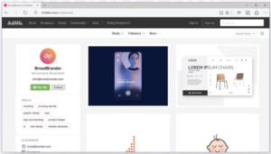 MS Edge Web Browser Mockup PSD