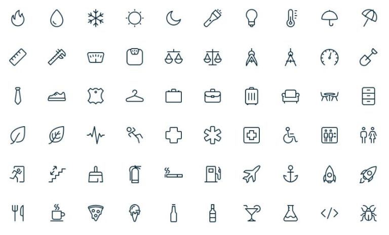 350 Pixel Perfect UI Icons (AI & SVG)