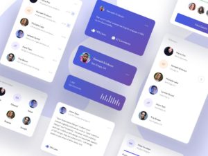 Modern Card App UI Kit For XD