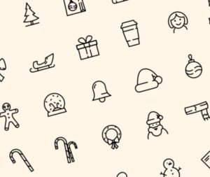 40 Christmast Line Icons (AI, Sketch, XD, Affinity Designer)