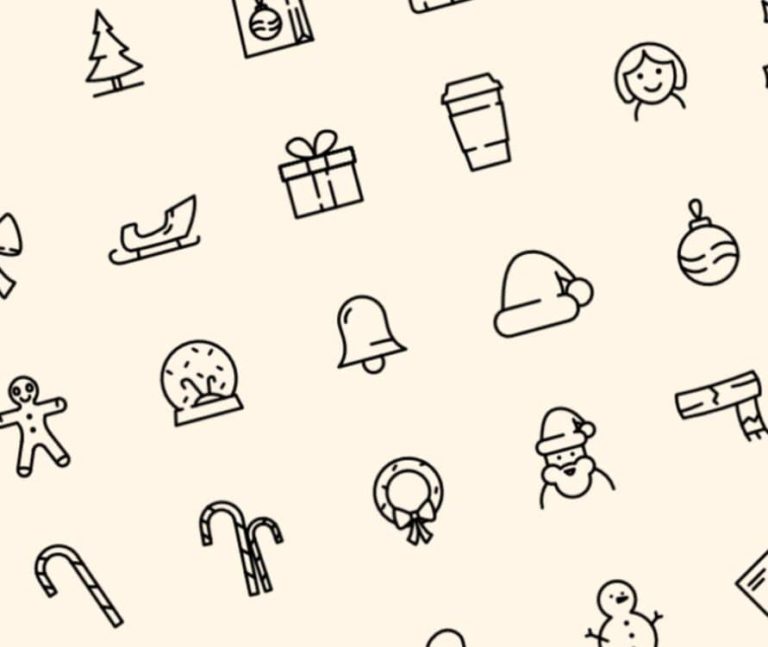 40 Christmast Line Icons (AI, Sketch, XD, Affinity Designer)
