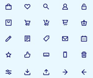 60 E-commerce Icon Pack