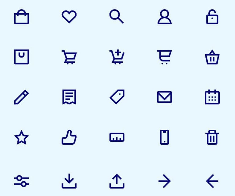60 E-commerce Icon Pack