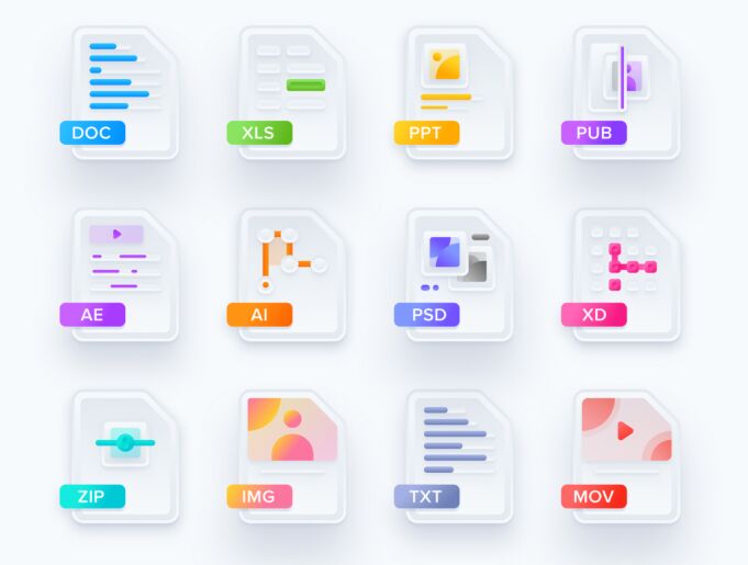 Modern File Type Icons For Sketch App
