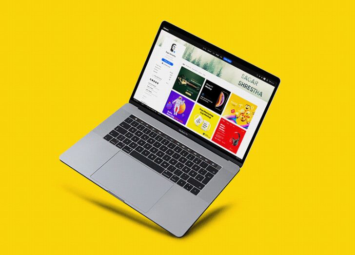 Elegant Macbook Mockups PSD (5 Perspectives)
