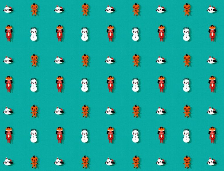 Cute Christmas Pattern For Photoshop