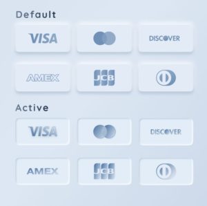 6 Flat Credit Cards For Figma