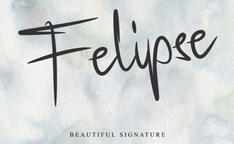 Felipse Signature Font