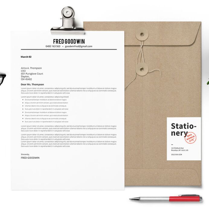 Free Realistic Resume & Cover Letter Design PSD - TitanUI (692 x 686 Pixel)