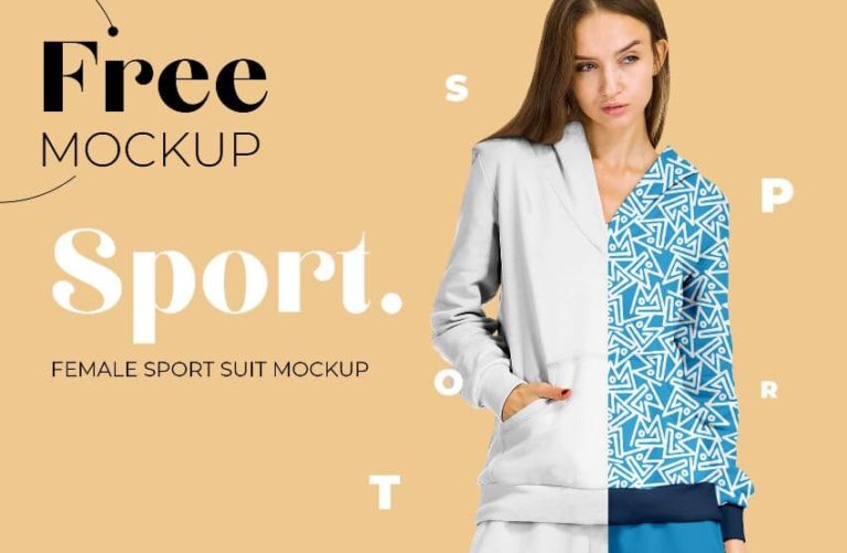 Women Sport Suit PSD Mockup