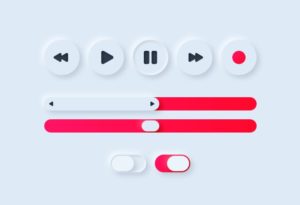 Minimal Clean Neumorphism UI Elements For Sketch