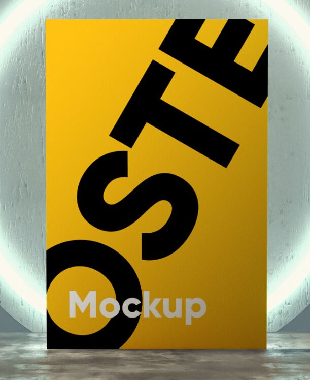Minimal Standing Portrait View PSD Mockup