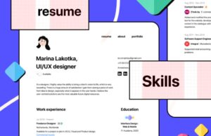 Minimal Resume CV Template For Figma