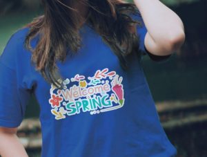 Women's T-shirt With Model PSD Mockup