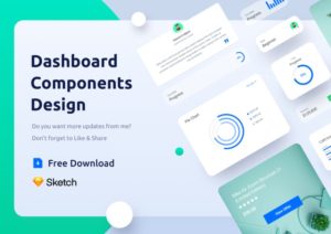 Clean Dashboard UI Component Kit For Sketch