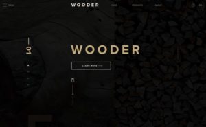 Wooder Dark Web Template PSD