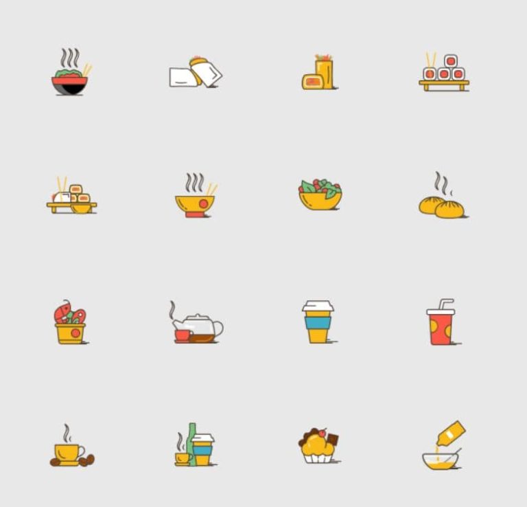 35 Asian Food SVG Icons