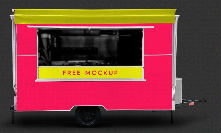 Food Truck Mockup PSD