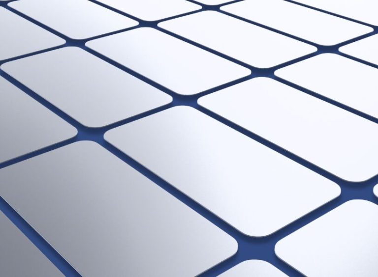 Smartphone Perspective Grid PSD Mockup