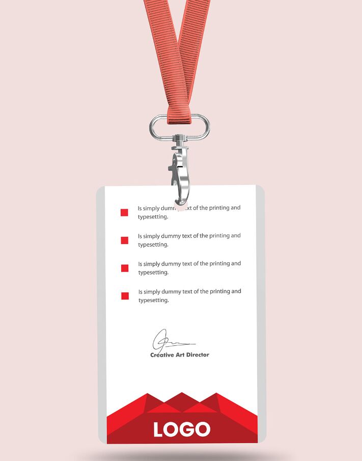 Simple ID Card Design PSD