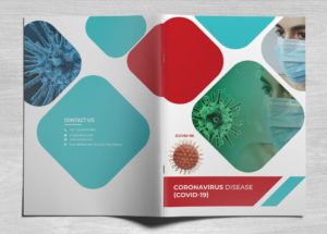 COVID-19 Company Profile Vector Template