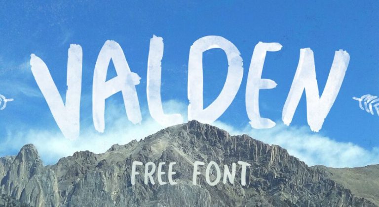 Valden Watercolor Brush Font