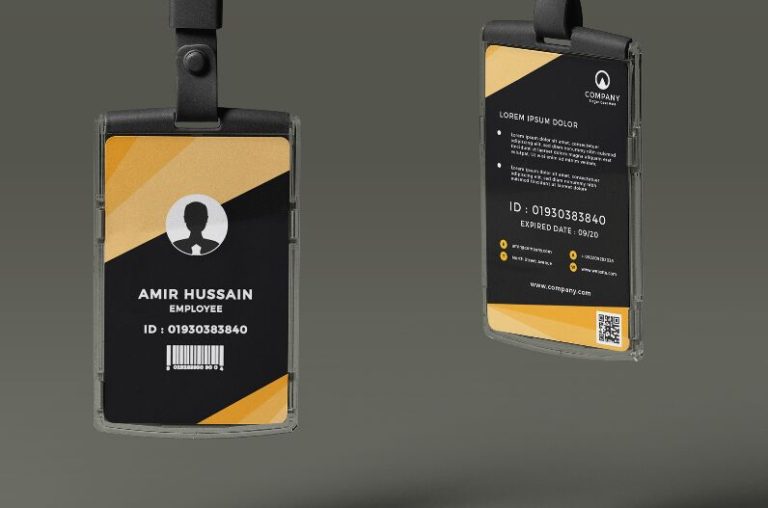 Plastic Vector ID Card Template