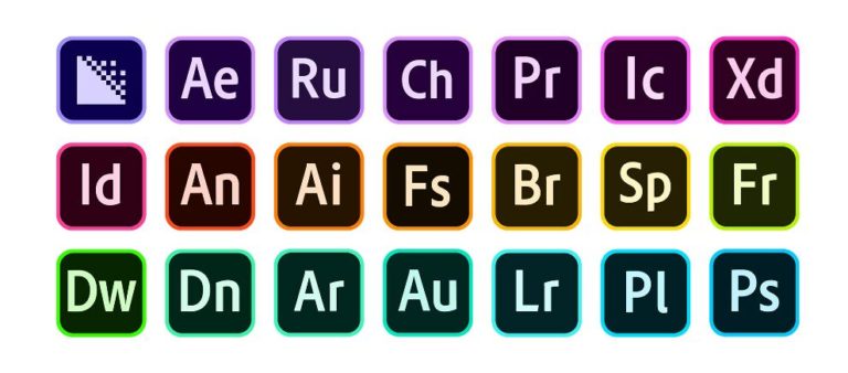 Adobe CC 2020 Icon Set (Vector)