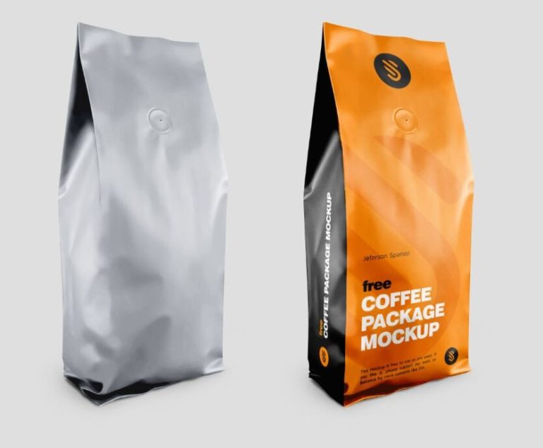 Coffee Package PSD Mockup