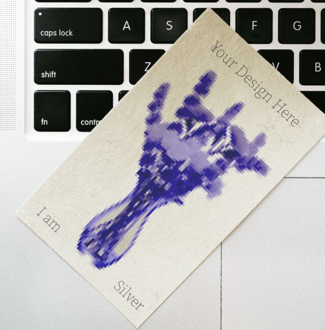 Business Card With Paper Texture PSD Mockup