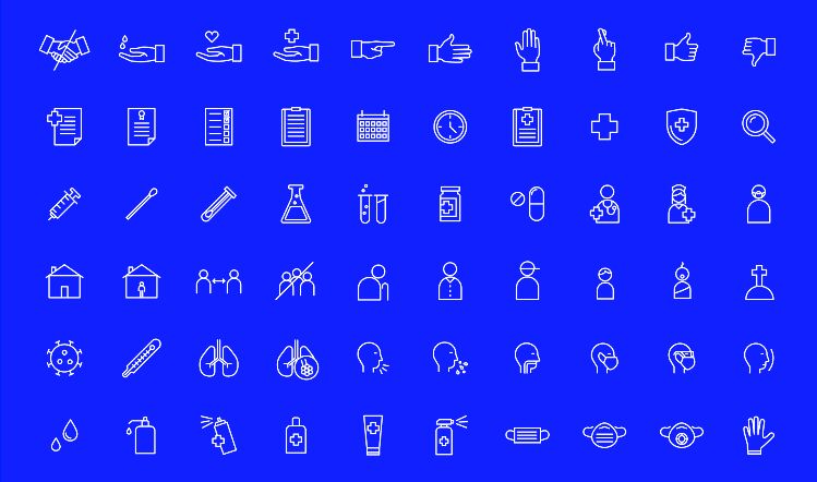 100 COVID-19 Emergency Icons