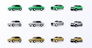 Car Illustration Icons Adobe XD