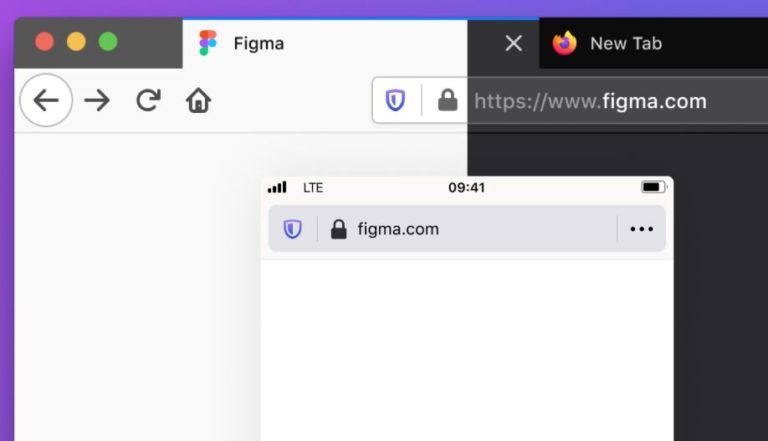 Firefox Browser UI For Figma
