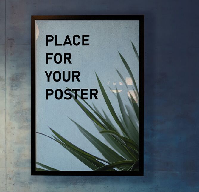 HD Poster Frame PSD Mockup