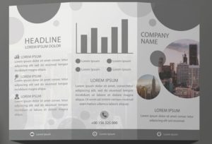 Business Tri-folder Brochure Template Vector