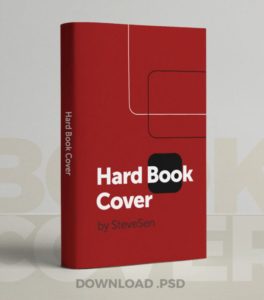 Pixel Perfect Hard Book Cover PSD