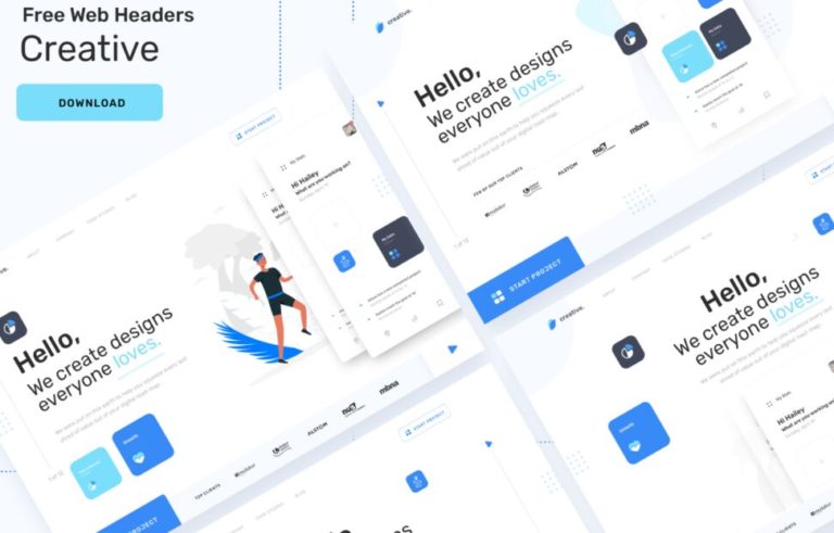 Modern Creative Web Header Template