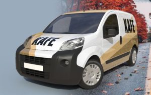 Realistic Van PSD Mockup