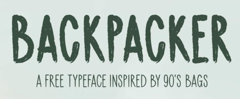 Backpacker Brush Font