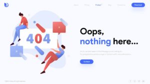 Modern Clean 404 Error Page Design