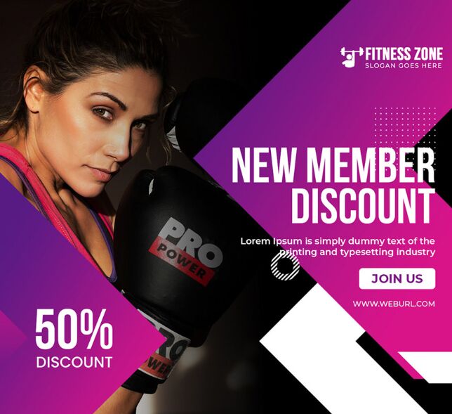 4 High Quality Fitness Banner Templates