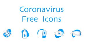 5 Minimal Coronavirus Icons (AI, PNG, SVG)