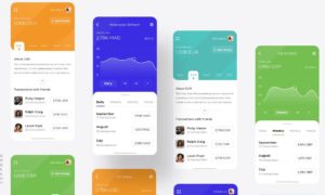 Colorful App UI Design For Sketch