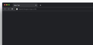 Dark Google Chrome Browser UI For Sketch
